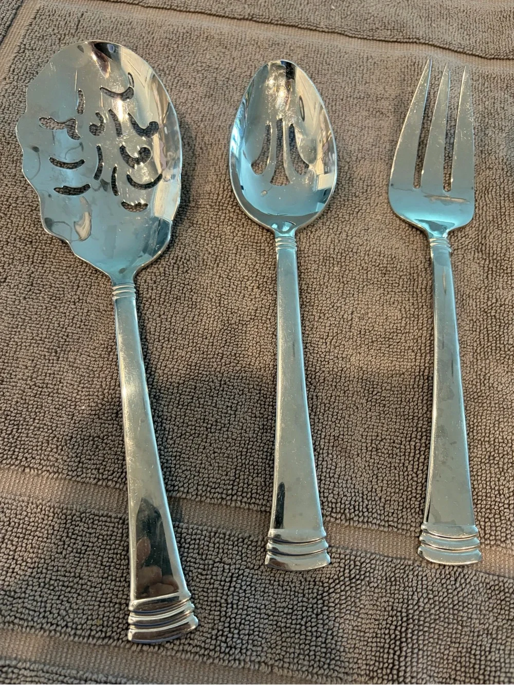 Reed & Barton 18/10 Stainless HOLBROOK HATHAWAY Flatware Server 6 Pieces NH3-121
